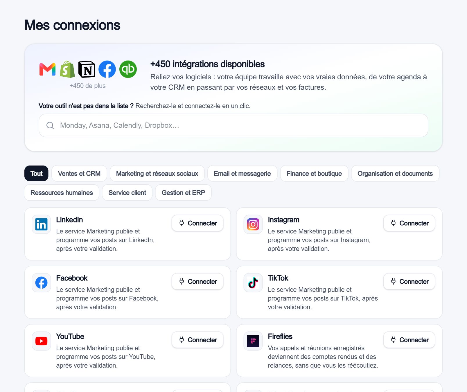 Mes connexions